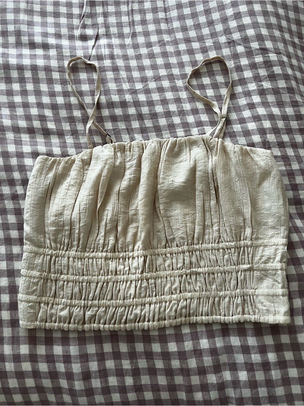 Abercrombie Cream Crop Camisole